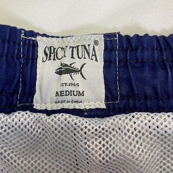 Spicy Tuna Red White & Blue Swim Trunks - Medium - Picture 3 of 6